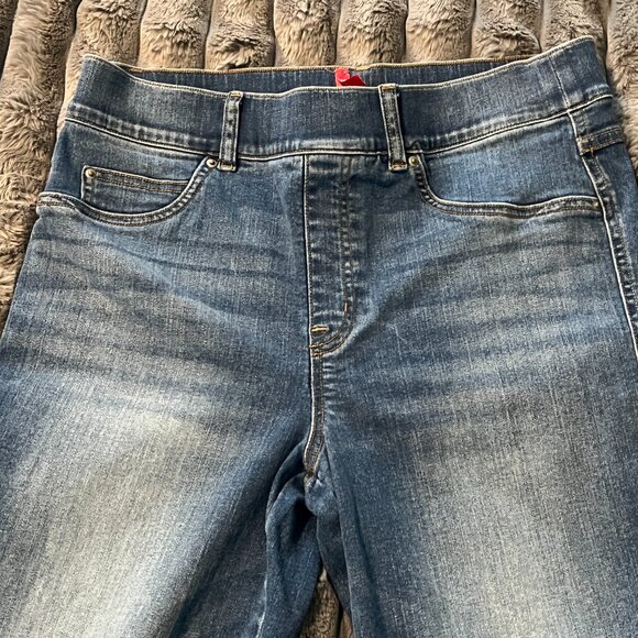Spanx SPANXshape EveryWear Straight Leg Jeans Denim Shaping Stretch 20356R Sz L - Picture 4 of 12